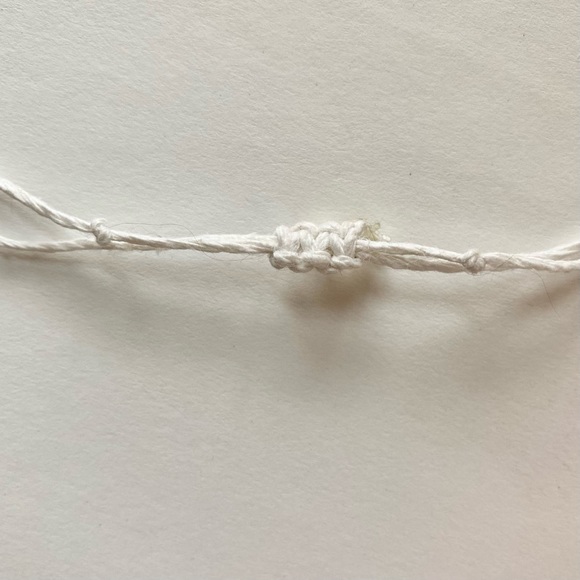 ✨💙💫Blue Agate • Reiki Charged Handmade Hemp String Necklace - Picture 3 of 3